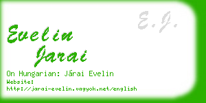 evelin jarai business card